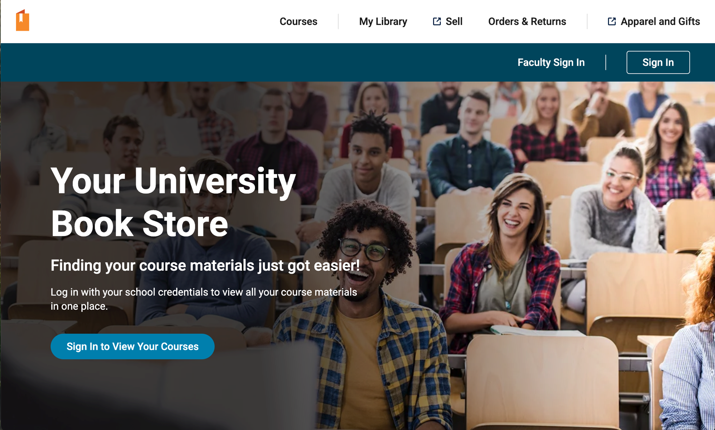 schools online bookstore home page