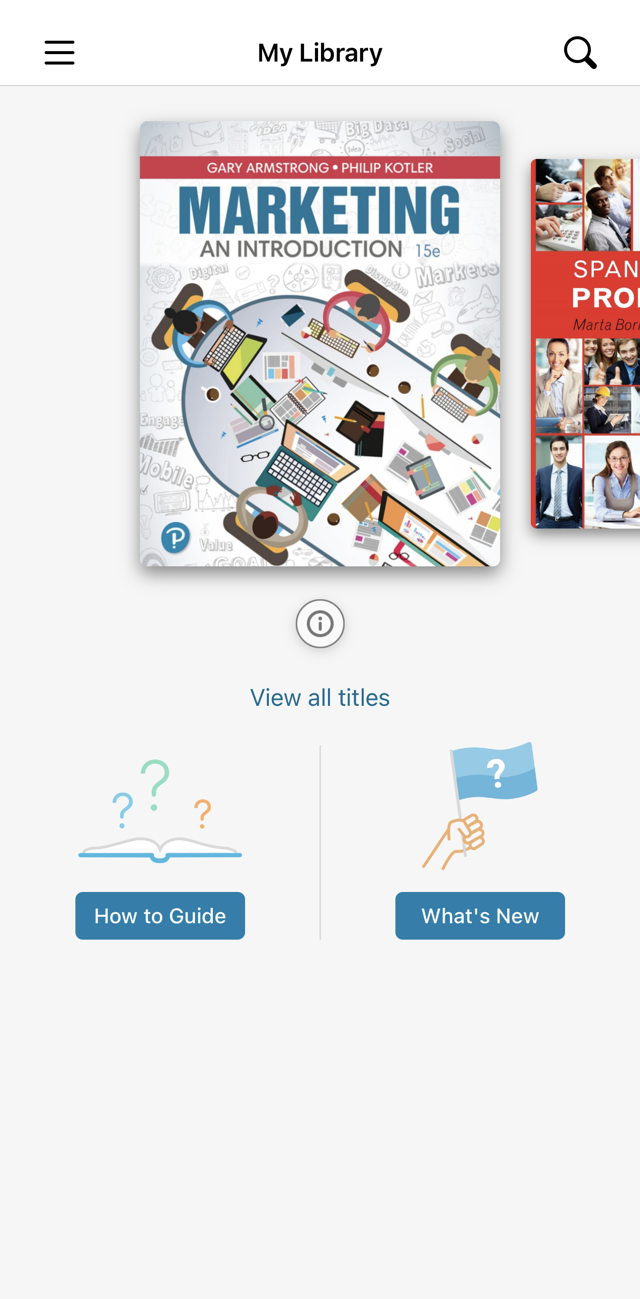 eTextbook mobile screenshot