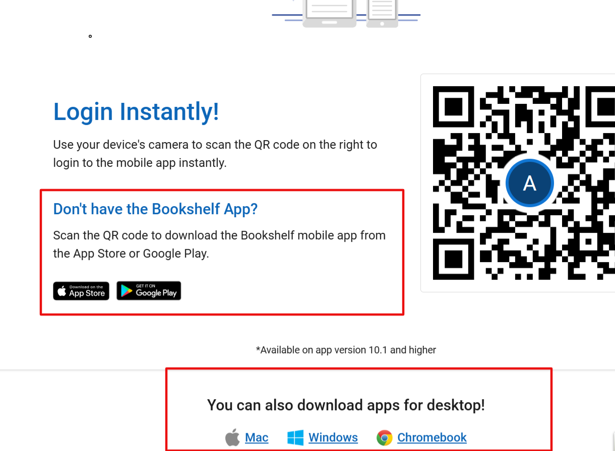 QR code option